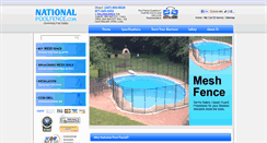 Desktop Screenshot of nationalpoolfence.com