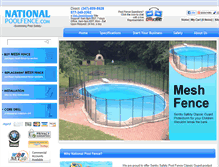 Tablet Screenshot of nationalpoolfence.com